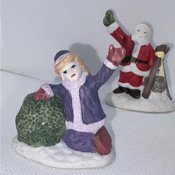 Festive Holiday Figurine Set - Santa and Friends - Picture 2 of 10